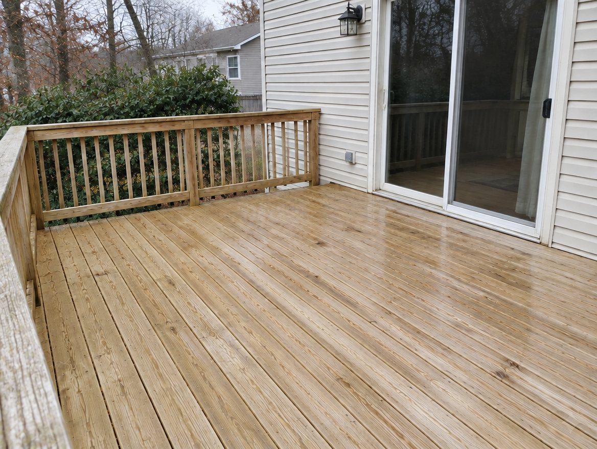 The same deck after cleaning