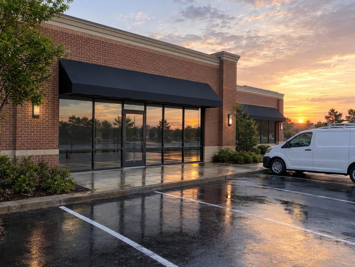 Commercial storefront cleaning